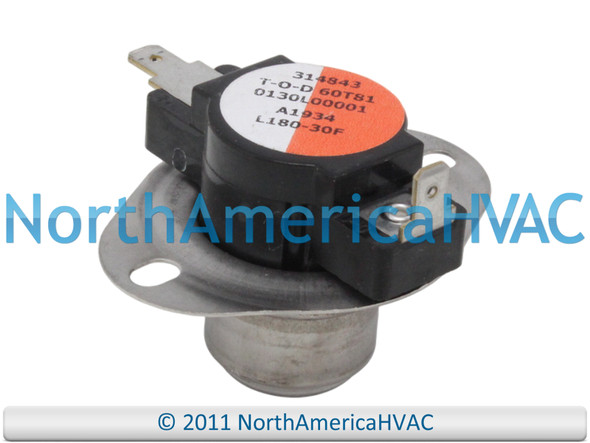 ClimaTek Furnace Limit Switch L120-30F Fits Goodman Janitrol T-O-D